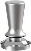 Cecotec Tamper58 Baristeo Coffee Press 58 mm with Spring Flat Base Stainless Steel Ergonomic Wooden Handle Compatible with Domestic and Professional Coffee Makers