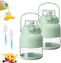 Geoet 28 Oz Electric Citrus Juicer &amp Portable Blender Cup - Multifunctional Rechargeable Juice Press Bottle with Straw &amp 2 Lids for Smoothies &amp Shakes (2pcs)