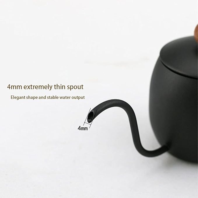 Coffee Maker 500ml Stainless Steel Kettle Home Pot Long Drip Adjustable Nozzle with Thermometer