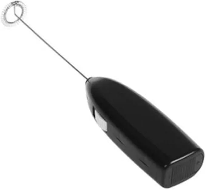 Milk Foamer Coffee Whisk Mixer Blender Egg Beater Mini Frother Handle Stirrer Maker Cooking Tools(Black 1pcs)