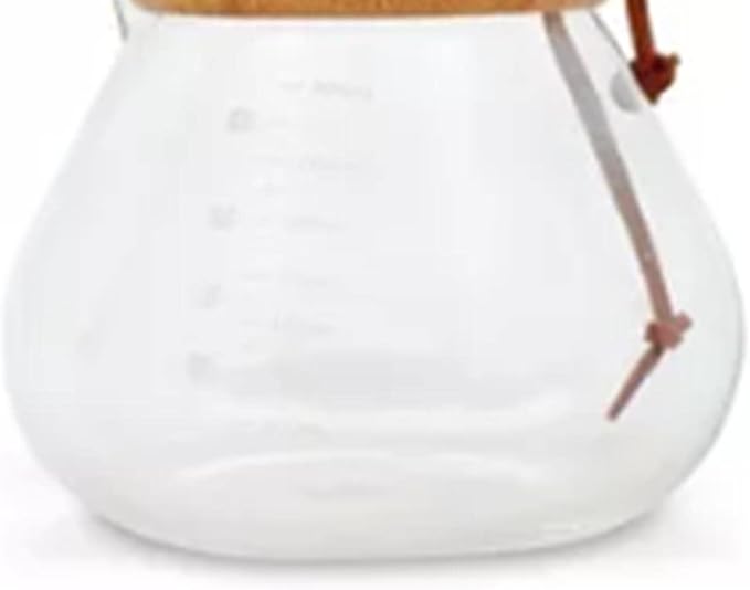 Pour Over Coffee Maker Glass High Borosilicate 800ml Manual Coffee Dripper Stainless Steel Filter Brewer Ideal for Home Office &amp Kitchen Brewing