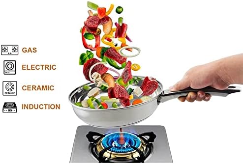 Cooking Pot Frying PanCookware Set Stainless SteelCooking Ware with Stockpot Saucepan Saute Fry Pan with Lids Kitchenware Set 5pcs vision