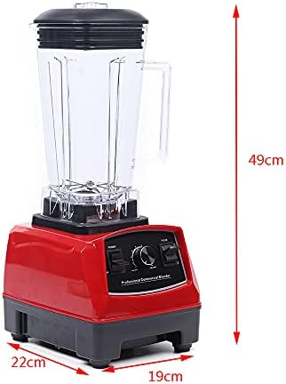 High-Speed Commercial Blender 2200W 2L Capacity Smoothie Maker with Soundproof Cover Ice Crushing &amp Grinding Countertop Mixer for Professional Use