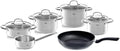 Fissler San Francisco / Stainless Steel Induction Cookware Set 6 Pieces with Glass Lids (3 Saucepans 1 Saucepan 1 Saucepan) + Free Cenit Pan