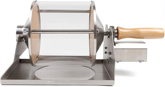 Coffee Bean Roaster 24W 400g/0.9lbs Electric Bean Roasting Machine Commercial Coffee Maker for Bean Soybean Nut 30RPM Speed L15xW8.3xH8.5in