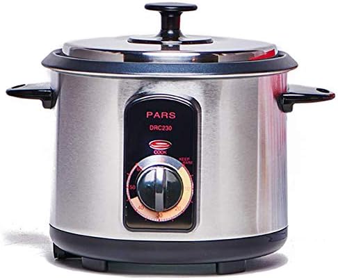 Pars Automatic Persian Rice Cooker - Tahdig Rice Maker Perfect Rice Crust 7 Cup