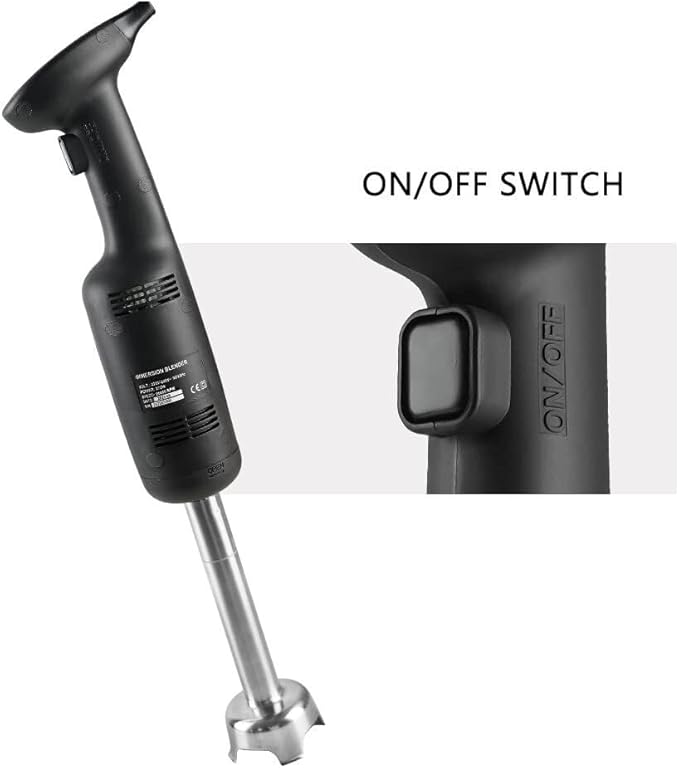 Commercial Hand BlenderElectric Immersion Blender Commercial Hand Held Stick Blender Mixer Stick Fixed Speed Vegetables Potatoes
