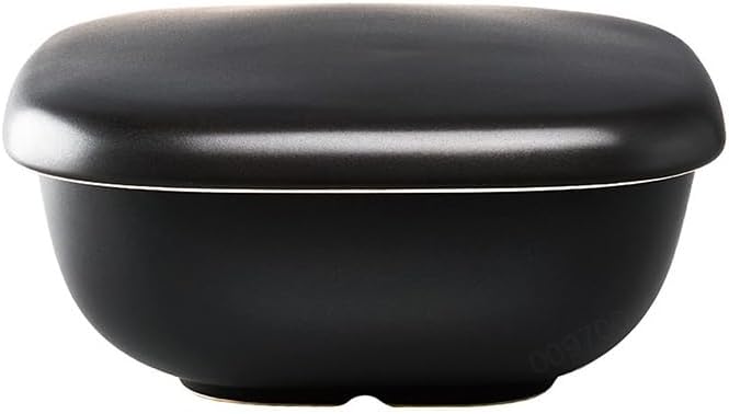 HARIO GO-2-B-W Rice Pottery Microwave Safe 2 Pieces Made in Japan