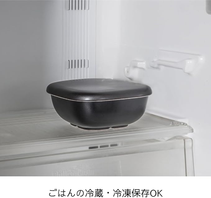 HARIO GO-2-B-W Rice Pottery Microwave Safe 2 Pieces Made in Japan