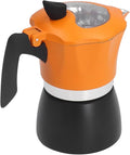 Pwshymi Coffee Maker Classic Italian Style Double Color Aluminum Stove for Home Office 150ML Capacity