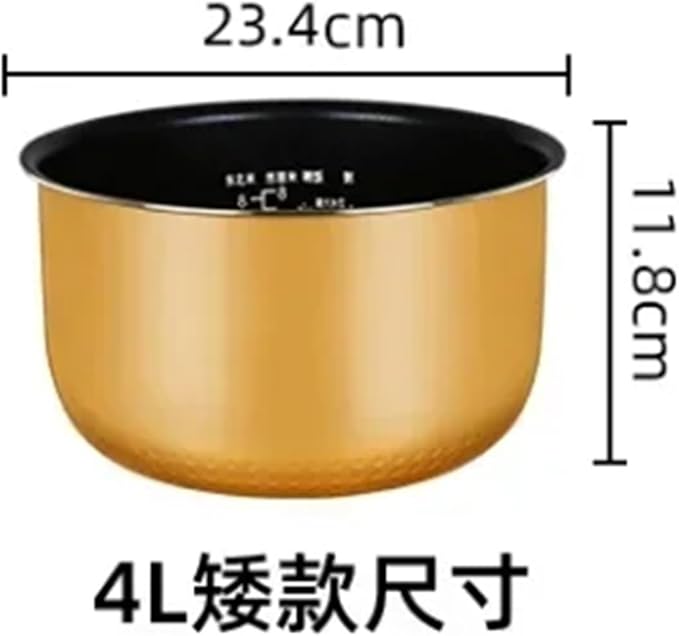 3L 4L 5L Rice Cooker Pot Liner304 Stainless Steel Inner PotCompatible For Midea(4L)