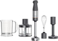 Kenwood Triblade XL HBM60.307GY Hand Mixer with Splash Guard Chopper 500 ml Metal Whisk and Puree Made of BPA-Free Plastic Dishwasher Safe 1000 W Grey