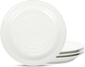 Stone Lain Orbit 4-Piece Dinner Plate Set Stoneware White