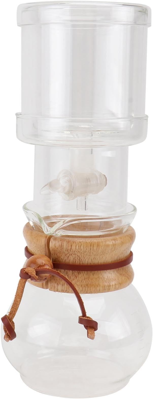 Cold Brew Coffee Maker Glass Drip Coffee Pot with Manual Drip System for Home and Office Use
