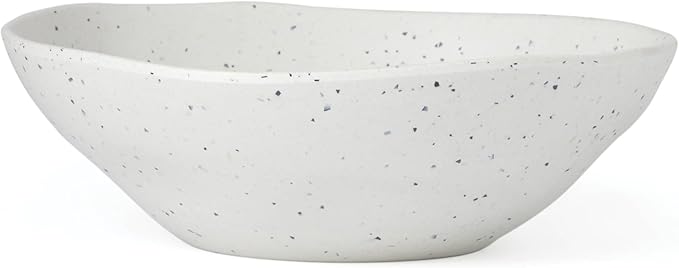 Oneida 895951 Terrazzo Melamine Cream 12 Piece Dinnerware Set Lightweight Melamine Material
