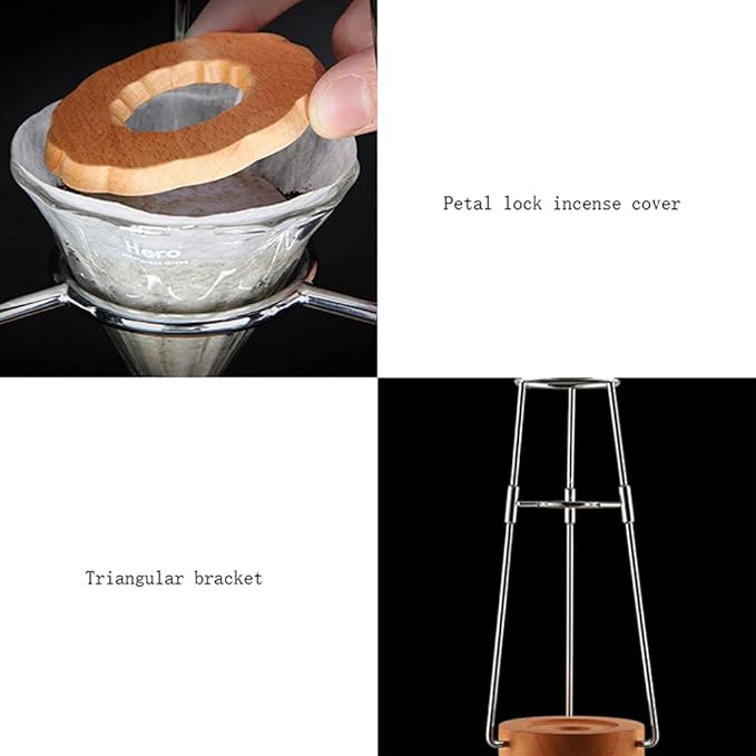 Habiba Iced Drip Coffee Maker Creative Siphon Coffee Maker Coffee Maker Luxury Cold Brew Coffee Maker with Stainless Steel Stand Multifunctional Home Decor Reusable