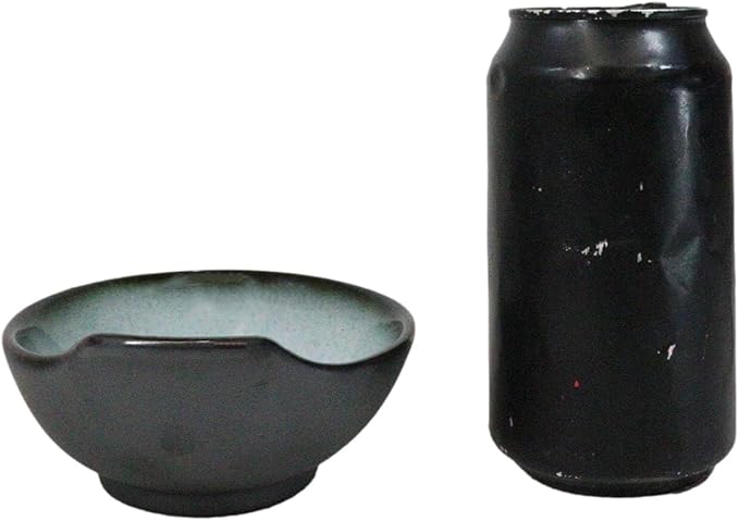 Ebros Gift Blue Sky Stars Artistic Seikai Porcelain Series Dinnerware Serveware Kitchenware Set Asian Japanese Dining Restaurant Supply (Pack Of 5 Small Ponzu Sauce Miso Soup Bowls With Handle 5oz)