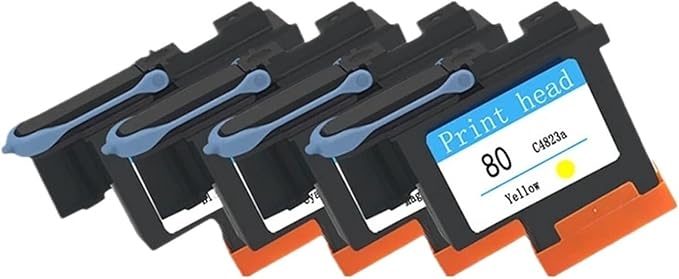 Compatible for HP 80 Printhead C4820A C4821A C4822A C4823A for HP80 Print Head for Designjet 1050 1055 1055cm 1050c Plus Printer(Cyan)