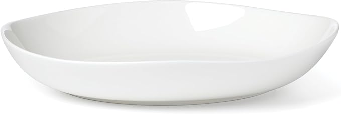 Lenox Dinnerware Set Studio 1414 Curve 12-Piece Set Service For 4 Bone China Material Dishwasher &amp Microwave Safe Home And Kitchen Kitchen And Dining Plates And Bowls Sets (White 12 Pieces