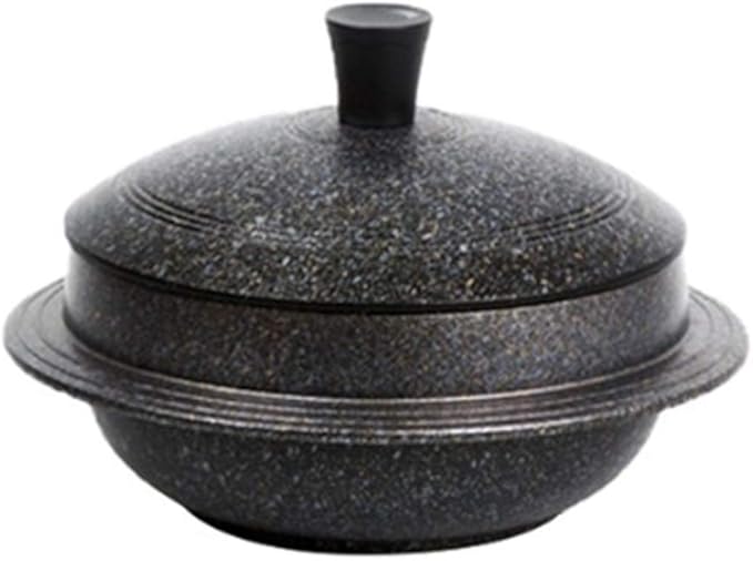 PN IH Induction Korean Traditional Iron Pot Rice Gamasot Ceramic Cauldron 7.7(20cm) Made in Korea