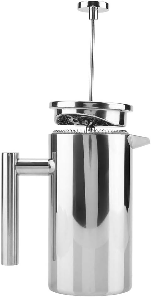 Bewinner Press Coffee Pot French Press Coffee Maker Double Walled Stainless Steel Coffee Maker French Press Tea Pot with Filter (800ML)