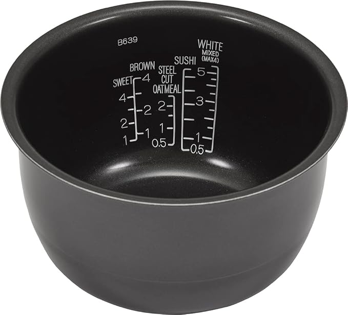 Zojirushi NW-QAC10 5.5-Cup Capacity Flat-Top Induction Cooker and Warmer with Custom Cooking Pan Double Non-Stick Coating for Easy Clean-Up (Black)