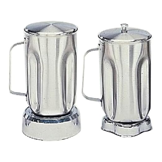 Waring SS610 SS Container with SS Lid for 1 L Capacity Blender Stainless Steel