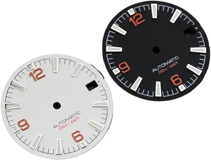 Quality Sea 600m Style Watch Dial with C3 for Bgw9 Green Blue Luminous for Nh35 Nh36 Mechanical Movement for Skx007 Case 28.5mm Dial(4)