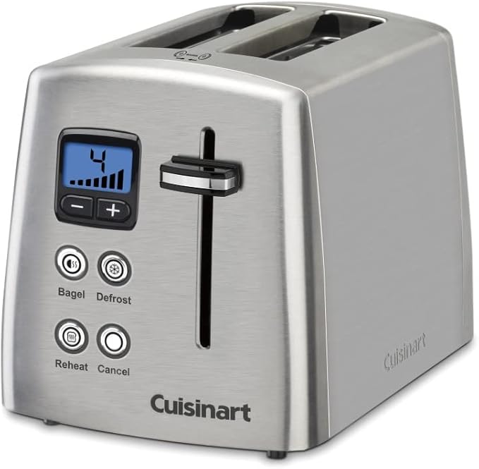 Cuisinart 2-Slice Metal Toaster &amp Electric Can Opener Bundle - CPT-415P1 &amp CCO-55