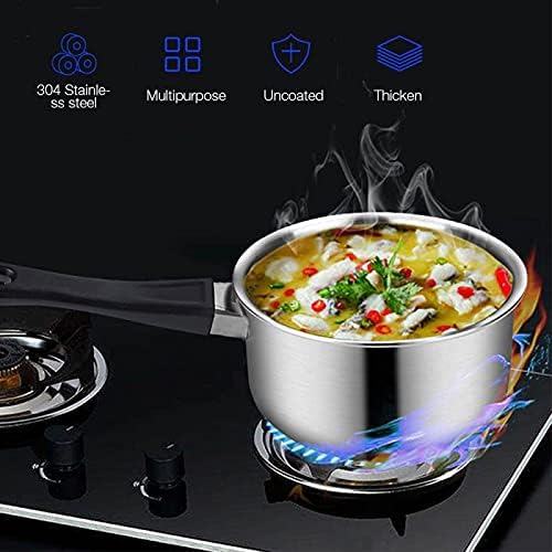 Cookware Set 12 Piece Kitchen Stainless Steel Cooking Pot &amp Pan Sets Induction Safe Saucepan Casserole Glass Lid Pans