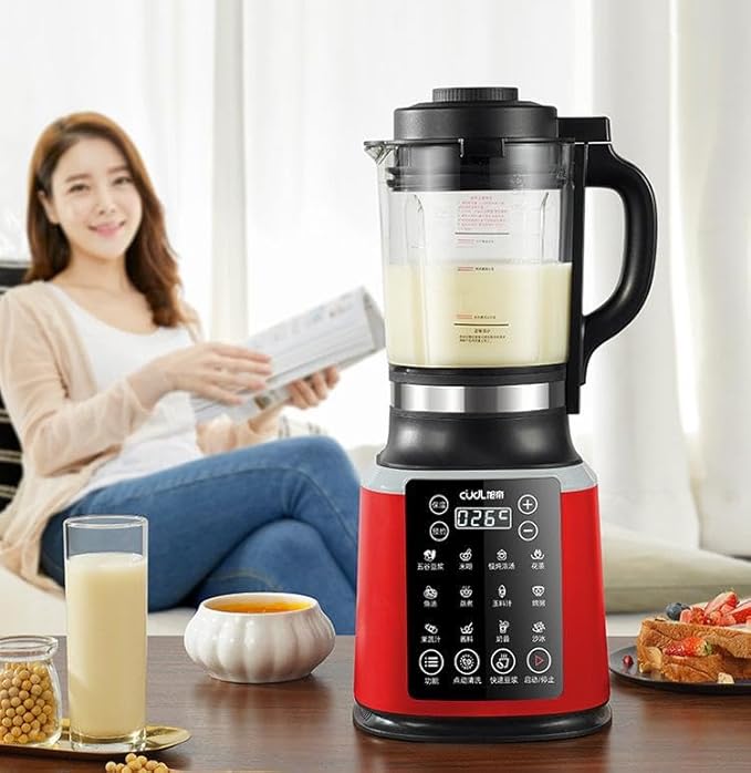 Universal full-automatic wall breaking soybean milk machine capacity 1.4L noble red rose gold dark gray triple safety protection