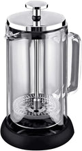 French press coffee maker(1000ml)stainless steelHigh borosilicate glassFour layer filtration systemno grounds