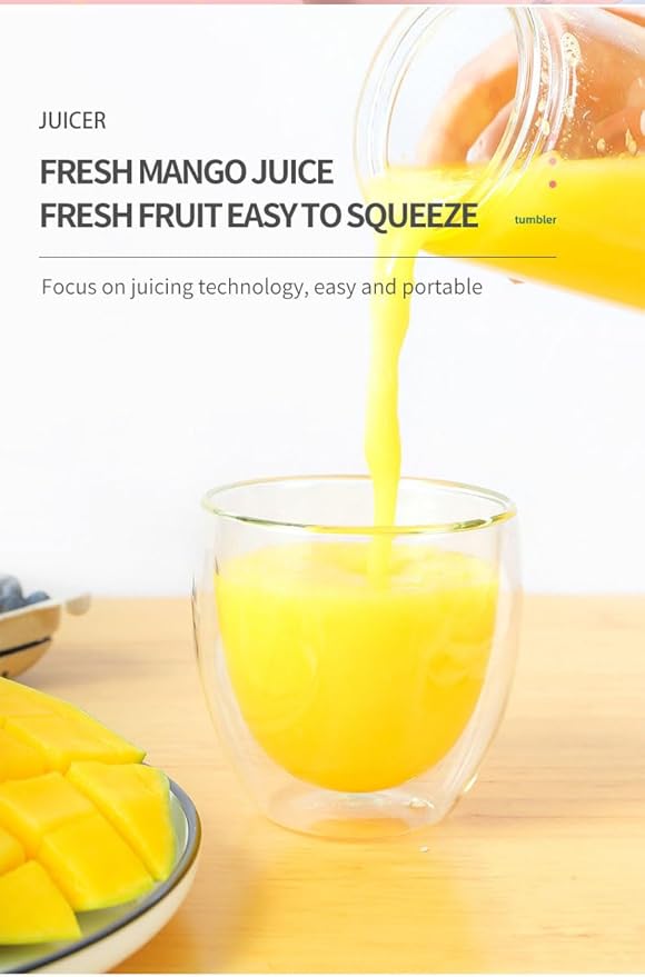 Mini Portable Blender Personal Size Blenders For Shakes And Smoothies With 6 Ultra Sharp Blades 17 Oz(500mL) Mini Blender USB Rechargeable For Travel/Picnic/Office/Gym (WHITE)