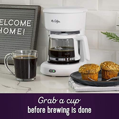 Mr. Coffee 2134286 ® 5-Cup Mini Brew Switch Coffee Maker White
