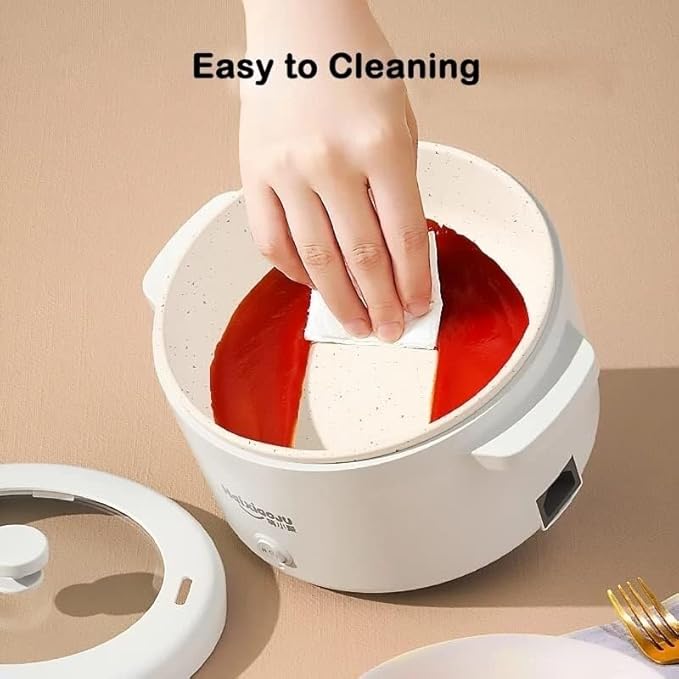 Portable rice cookerMultifunction Electric Cooking Machine Hot Pot Household 1-2 People Rice Cooker 2L Non-Stick Pan for Home