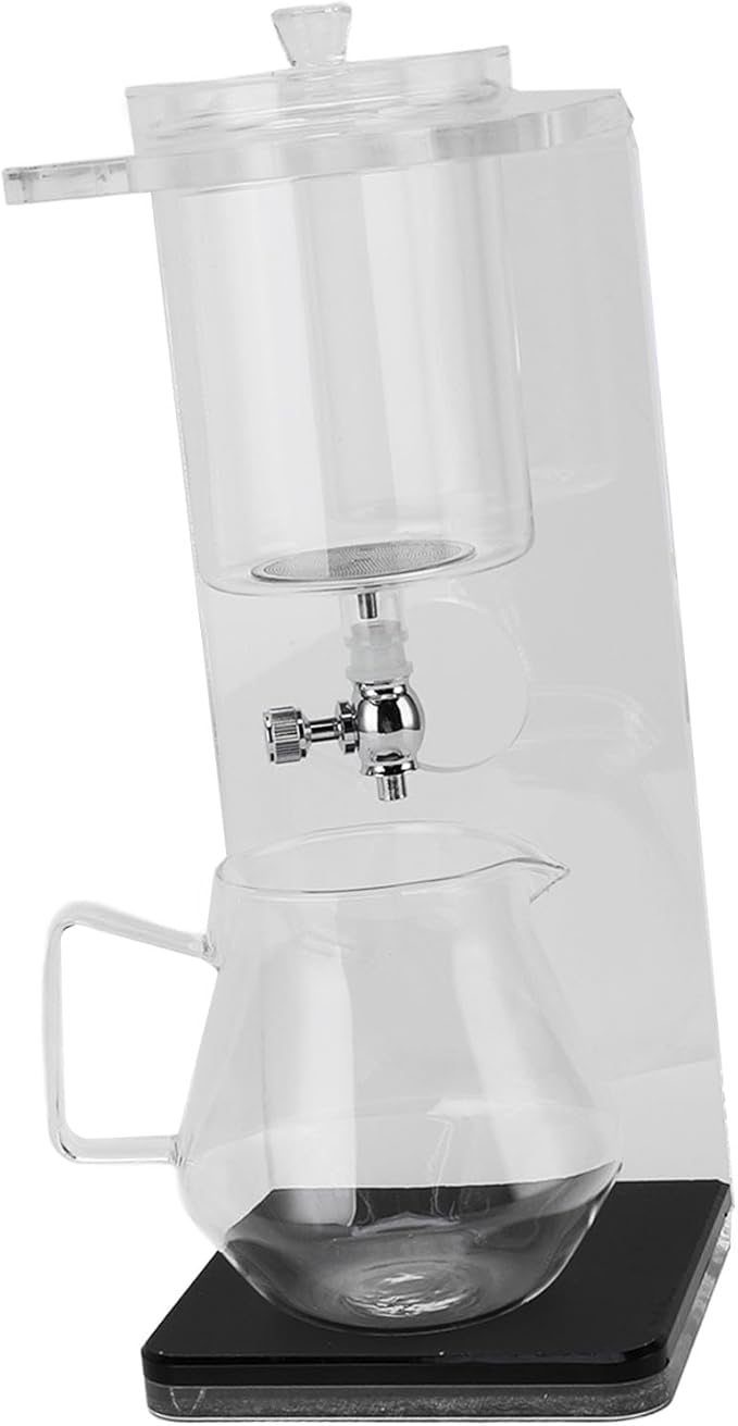 Generic Cold Brew Dripper Portable Glass Green Tea Drip Tower Cold Drip Coffee Maker Teapot Water Separation Enchanti Infuser Pot for Home Office