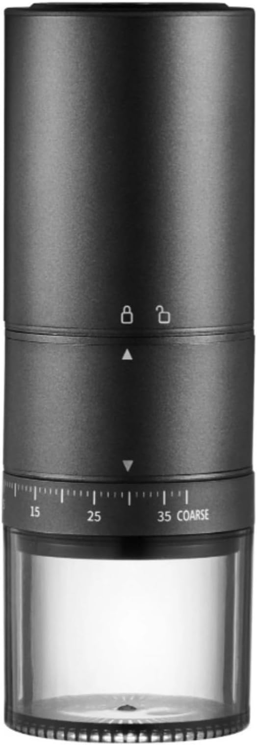 Espresso Machine Coffee Bar Coffee Machine with USB-C Fast Charge Battery Coarseness Adjustment for Outdoor Camping Hiking RV Car travel(黒)
