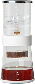 Ice Drip Coffee Maker 600ML Cold Brew Coffee Maker with Adjustable Dripping Speed Glass Pot Smooth Slow Drip Iced Coffee Brewer Gift for Coffee Lovers