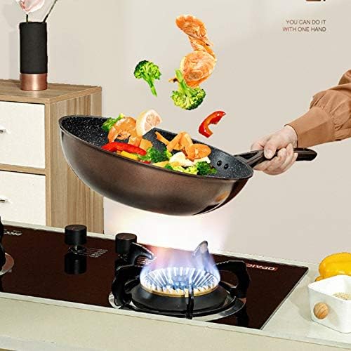 Cooking Pot Frying PanHousehold Stainless Steel Frying Pan Non Stick Pan Uncoated Pot Pots for Cooking Composite Multilayer Bottom Easy to Clean