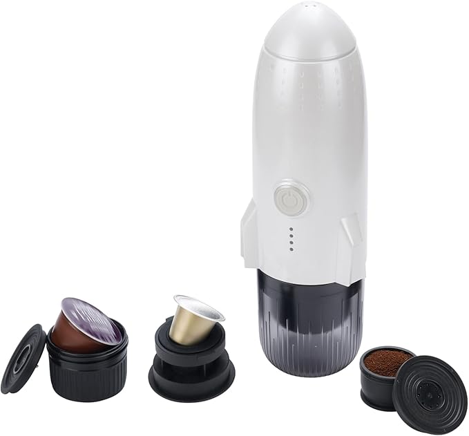 Portable Coffee Maker Fast Charging 3-in-1 Coffee Machine 19 Bar Pressure for Travel Office