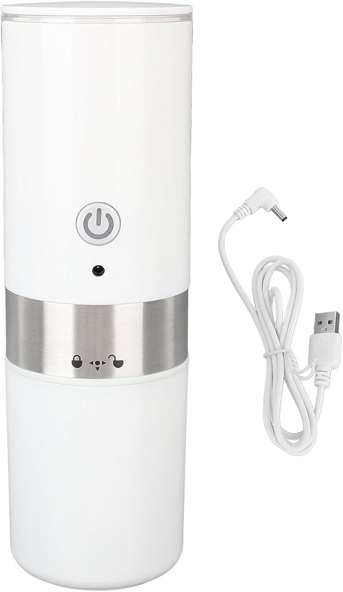 ZJchao Portable Coffee Maker Coffee Maker with USB Cable Powder Capsule Double Use Fully Automatic Capsule Ground Universal for Travel