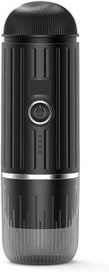 Portable Coffee Machine Mini 2 In 1 Capsule Coffee Machine Portable USB Compatible Capsule And Ground Coffee Adjustablefor Outdoor Travel Picnic(Black)