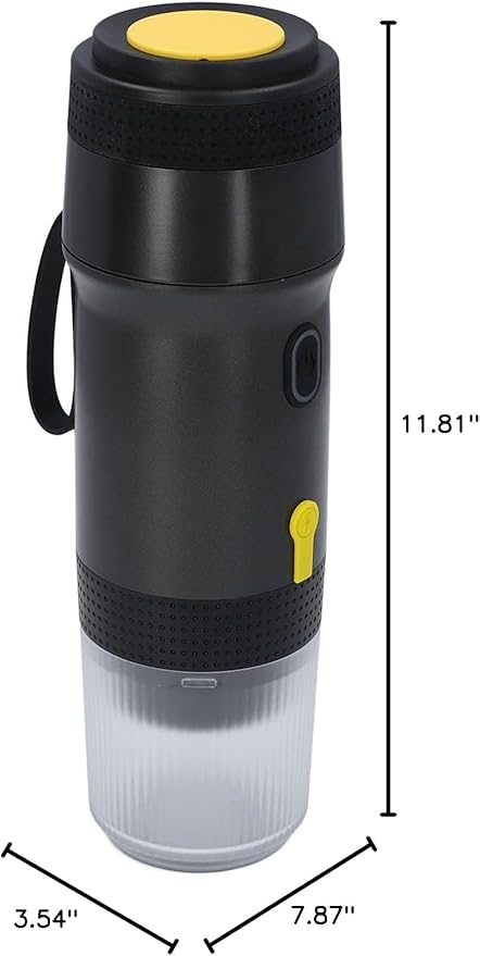 TARSHYRY 3 in 1 Portable Coffee Maker 20Bar Cordless Heating Capsule Coffee Machine Compact for Outdoor Home Office Use