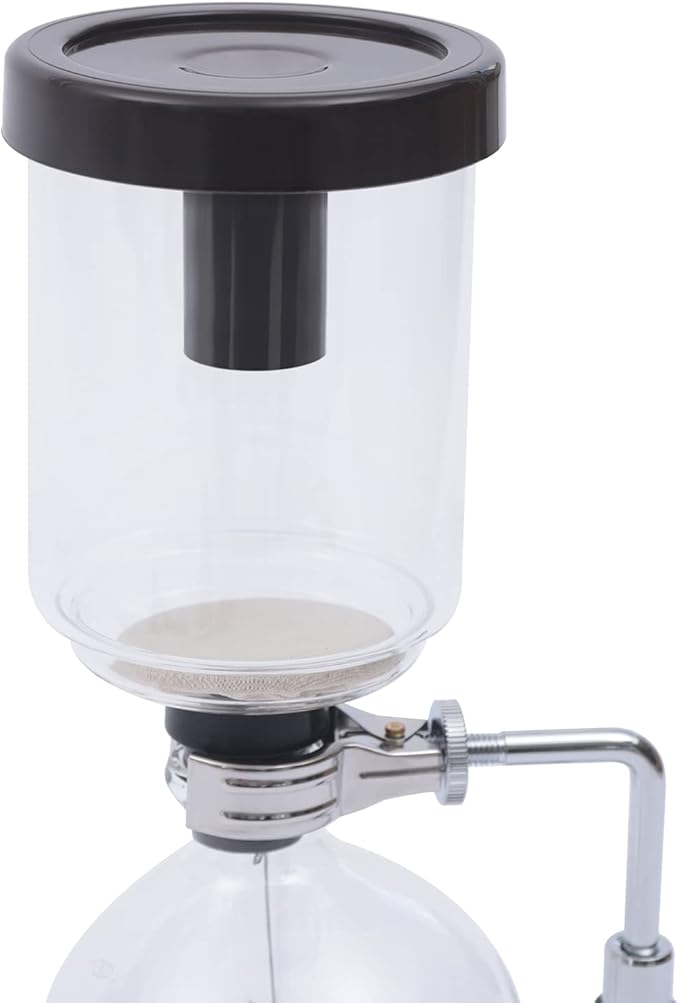 DYRABREST Siphon Syphon Coffee Maker 5-Cup Coffee Syphon Tabletop Siphon (Syphon) Coffee Maker 500ml Borosilicate Tabletop Vacuum Coffee Maker for Home Coffee Shops and Offices (500ml Black)
