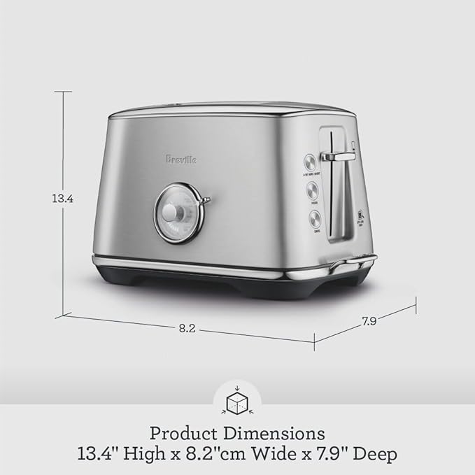 Breville BTA735BSS Toast Select Luxe Kitchen Toaster 2 Slice Brushed Stainless Steel