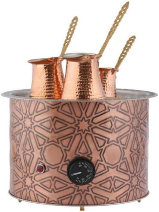Copper Sand Coffee Machine with Coffee Brewing Area Traditional Taste Large (copper 27 * 27 * 16 cm)