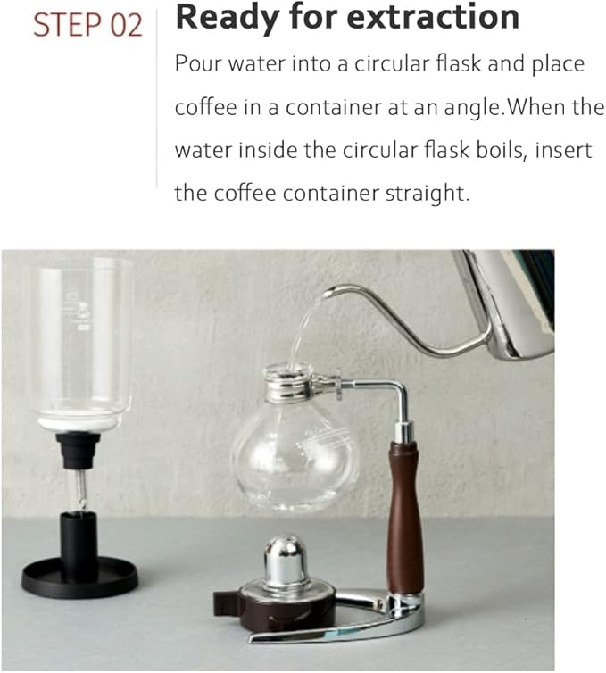 Withmolly TMS 2.0 Coffee maker Home Hand Drip Machine For 3 People 13.97×5.11(in)