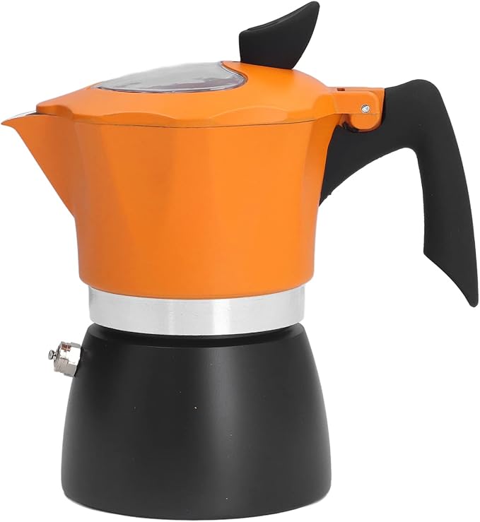 Italian Style Aluminum Stove Coffee Maker for Rich Flavor and for Home Office Travel