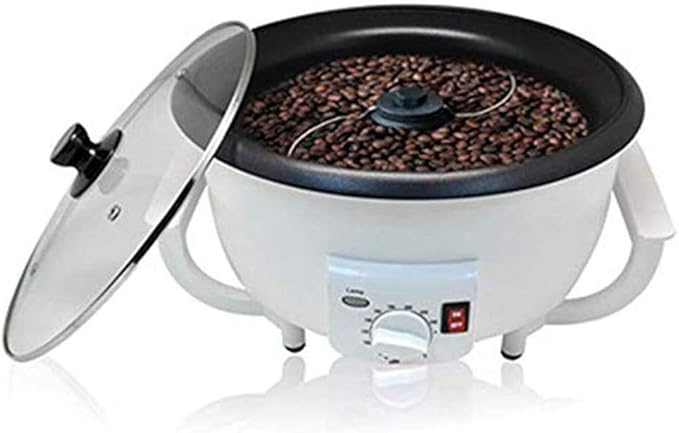 TOPCHANCES Coffee Bean Roaster Machine110V 1200W Household Electric Coffee Roaster Machine Non-Stick Coating Baking Tools Grain Drying Machine for Peanut Nuts Coffee Roaster