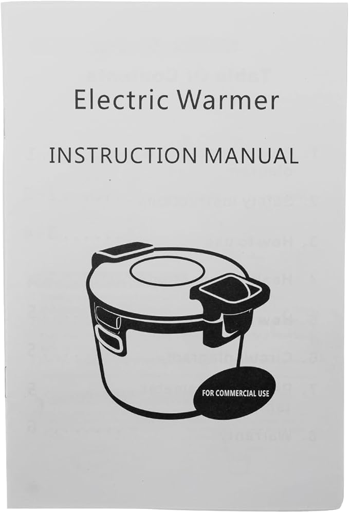 Rice Warmer Commercialtainless Steel Electric Rice WarmerRice Warmer with Non-Stick Inner Pot(Warm Function only not a Cooker) Non-Stick Insert Pot-19 L/20QT